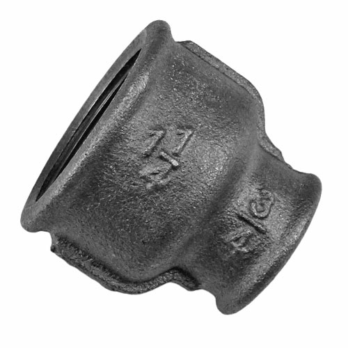 Rohrlampen Temperguss Reduzierung für E27 Lampenfassung, z. B. 1/2" auf E27-Schraubfassung ab